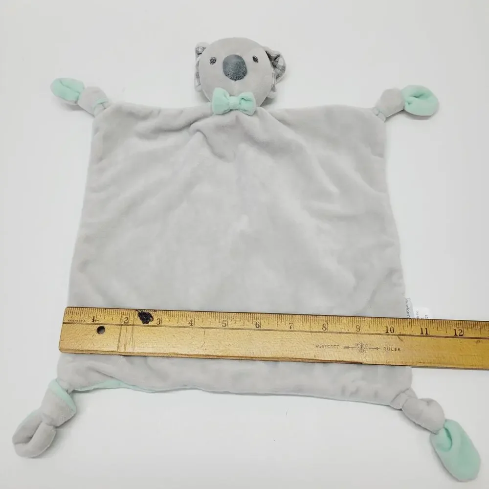 Stephen Joseph Hobby Lobby Lovey Security Blanket Aqua Grey Knots Koala Baby